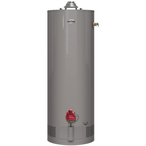 Richmond Essential Series Gas Water Heater, Liquid Propane, 50 gal Tank, 85 gph, 36000 Btuhr BTU 6G50-36PF3